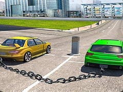 Chained Cars Impossible Tracks Game