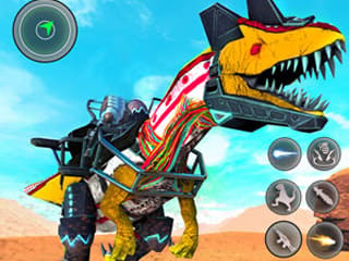 Dino Robot Fighting War