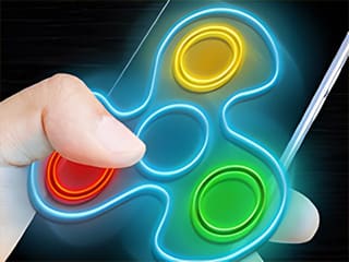 Fidget Spinner Neon Glow