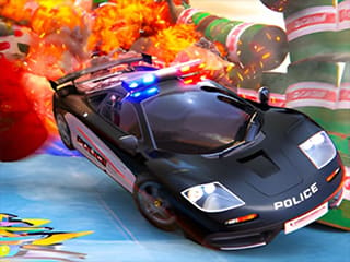 Police Car Stunts Racing