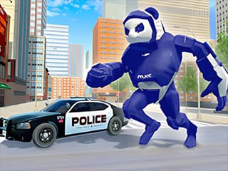 Police Panda Robot