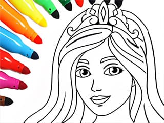 Princess Coloring By Number