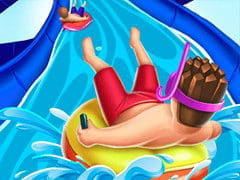 Slippery Water Slides Aquapark.io