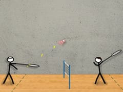 Stick Figure Badminton