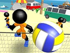 Stickman Beach Volleyball